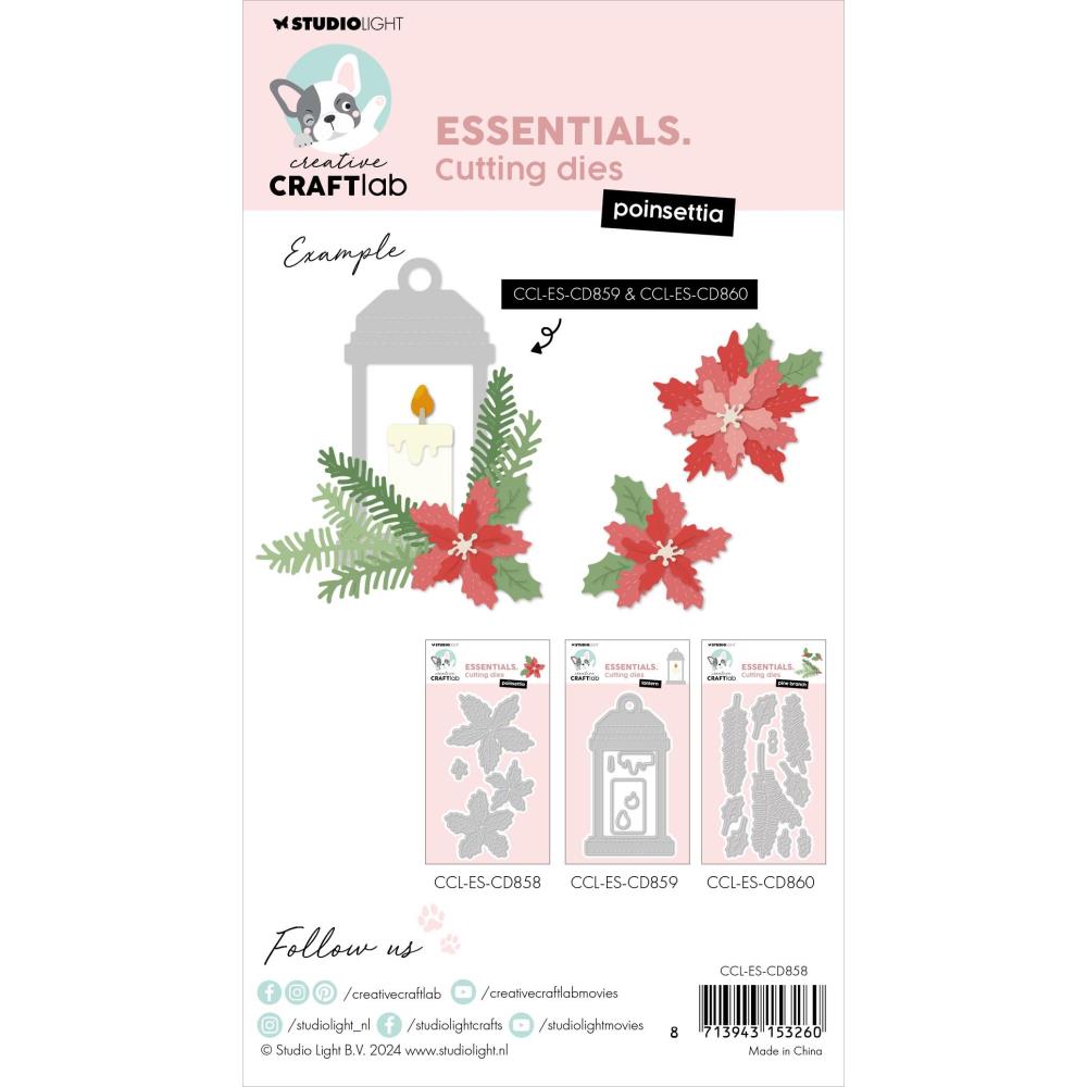 Studio Light Essentials Cutting Die: Nr. 858, Poinsettia (5A0023HG1G6MN)