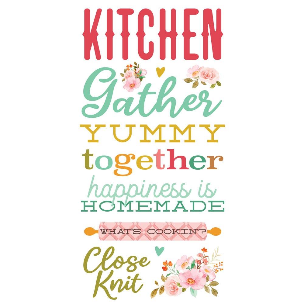 Simple Stories What's Cookin'? Foam Stickers, 52/Pkg (WC21125)