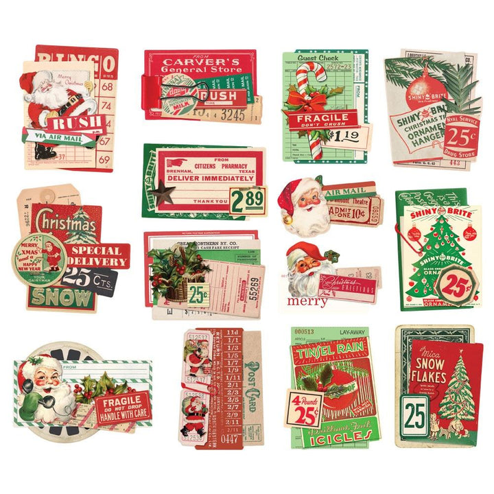 Simple Stories Simple Vintage Dear Santa Bits & Pieces Die-Cuts: Layered, 14/Pkg (SVD20824)