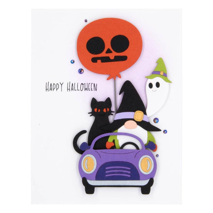 Spellbinders Etched Dies: Gnome Drive - Halloween (S3493)