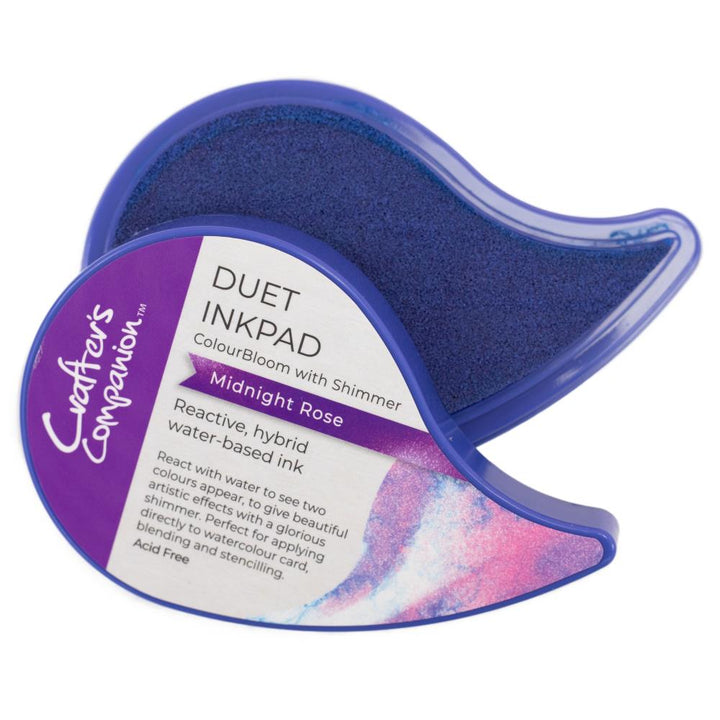 Crafter's Companion Duet ColourBloom Shimmer Inkpad: Midnight Rose (CCIPDCBSMIRO)