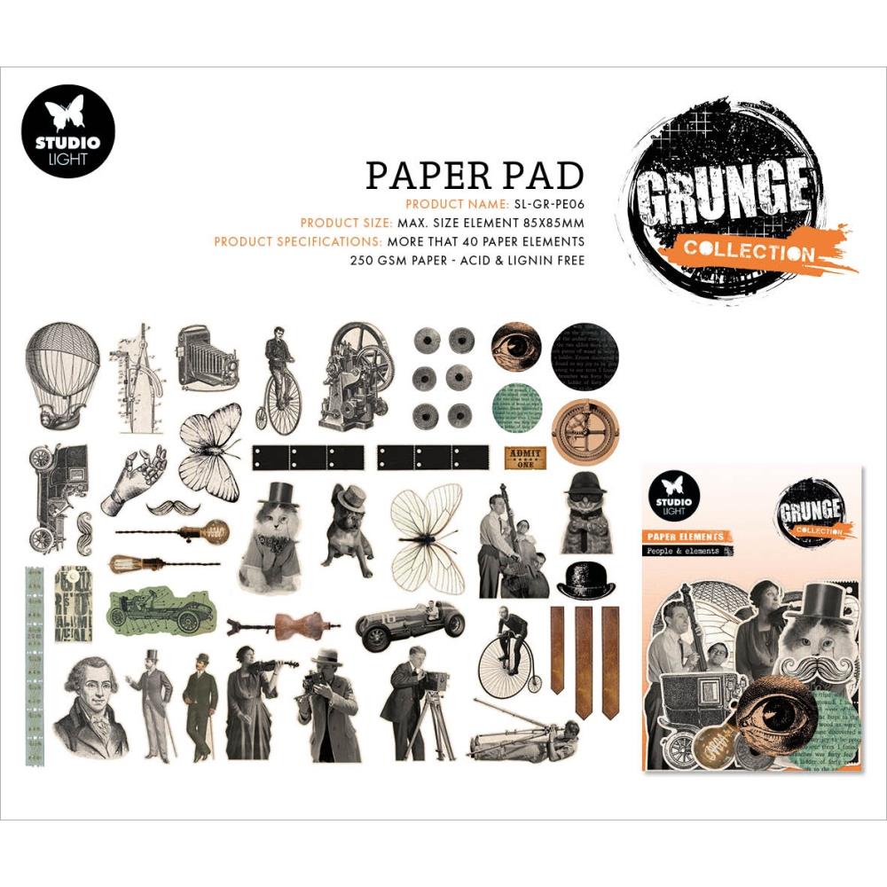 Studio Light Grunge Paper Elements: Nr. 06, People & Elements (SLGRPE06)