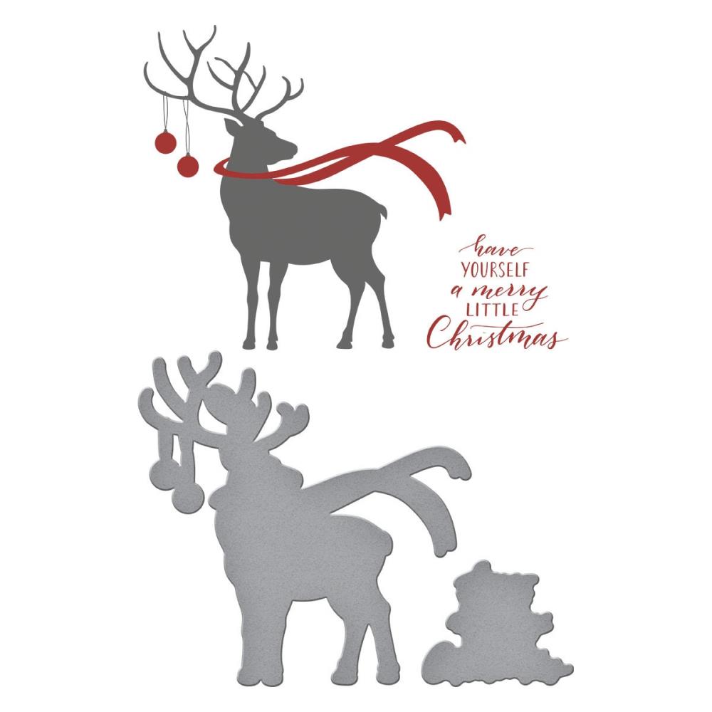 Spellbinders BetterPress Press Plate & Die Set: Dashing Reindeer (5A002C7Y1GFS3)