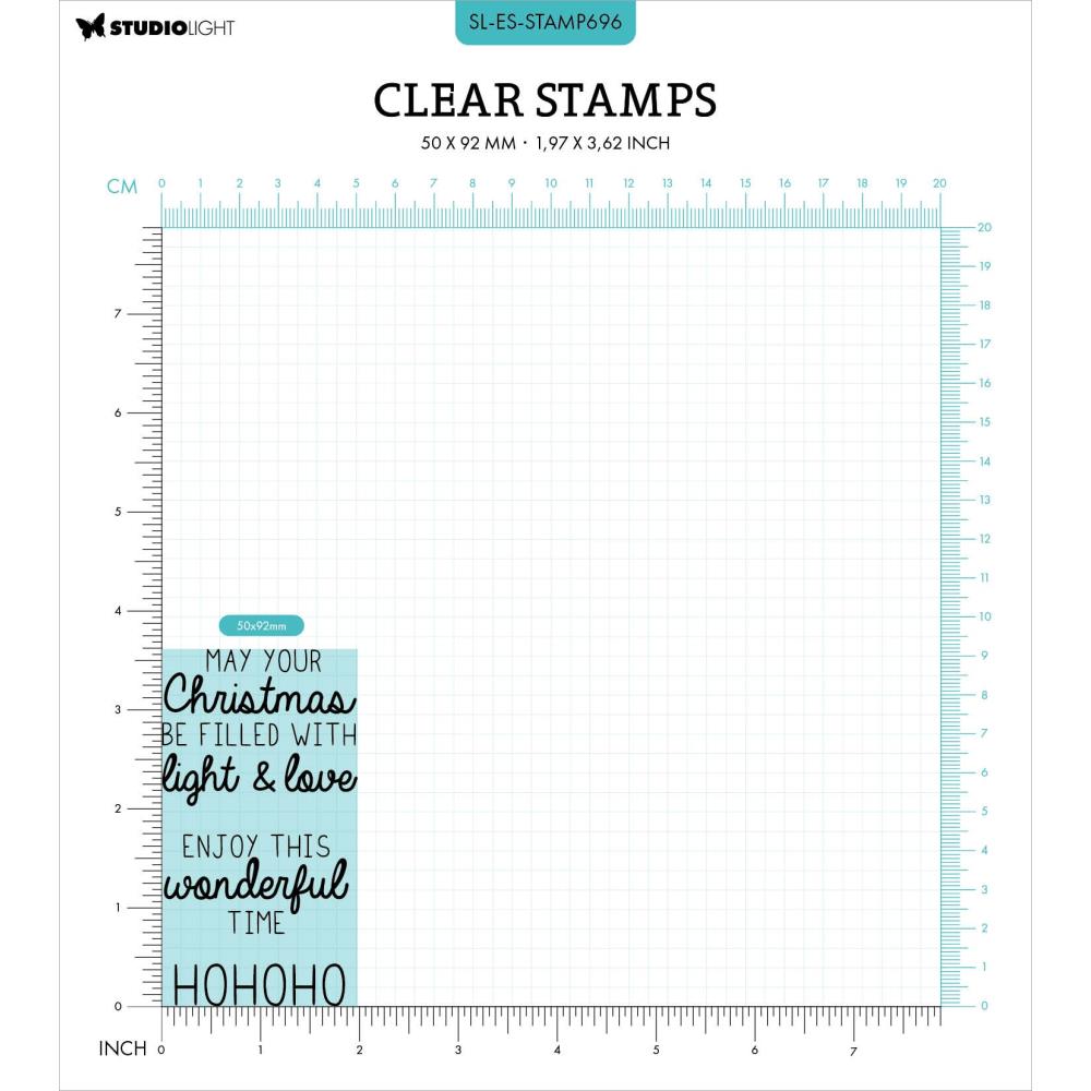 Studio Light Essentials Clear Stamps: Nr. 696, Christmas Texts (5A0023MW1G6LF)