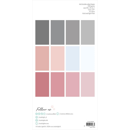 Studio Light Essentials 11.81"X5.9" Unicolor Paper Pad: Nr. 240, Memories, 24/Pkg (5A002BDV1GDXX)