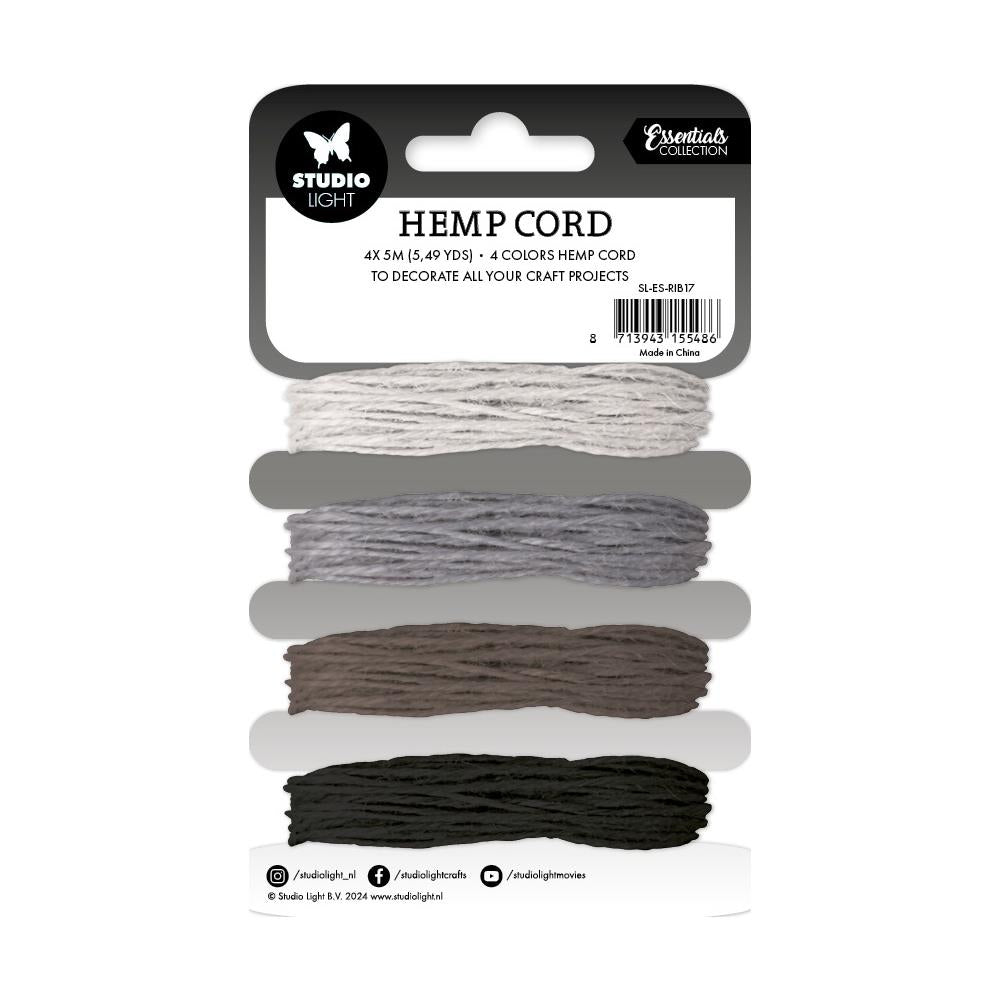 Studio Light Consumables Hemp Cord: Nr. 17, Shades Of Grey, 4/Pkg (5A002BKD1GDZZ)