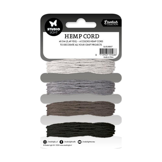 Studio Light Consumables Hemp Cord: Nr. 17, Shades Of Grey, 4/Pkg (5A002BKD1GDZZ)