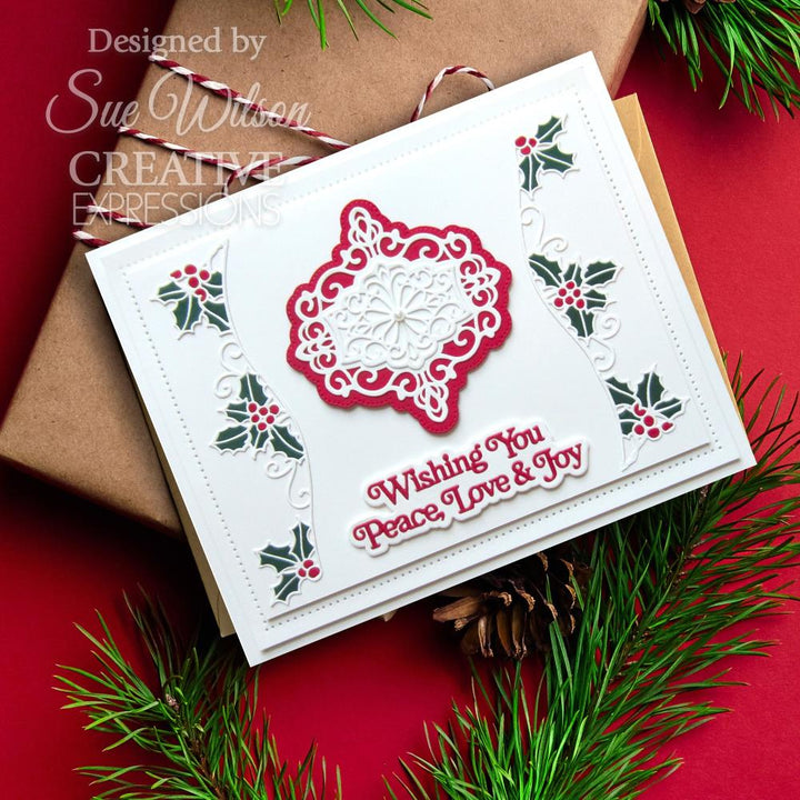 Creative Expressions Craft Dies: Festive Snowflake Sparkle, By Sue Wilson (5A0028351GB5D)