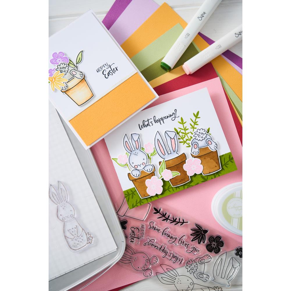 Sizzix Clear Stamps Set: Bunny Bits & Blooms, 12/Pkg, By Catherine Pooler (666794)