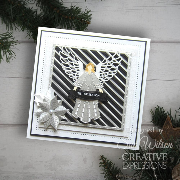 Creative Expressions Craft Dies: Festive Pierced Lattice Background, By Sue Wilson (5A0028401GB63)