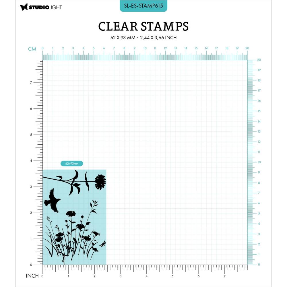 Studio Light Essentials Clear Stamps: Nr. 615, Meadow (STAMP615)