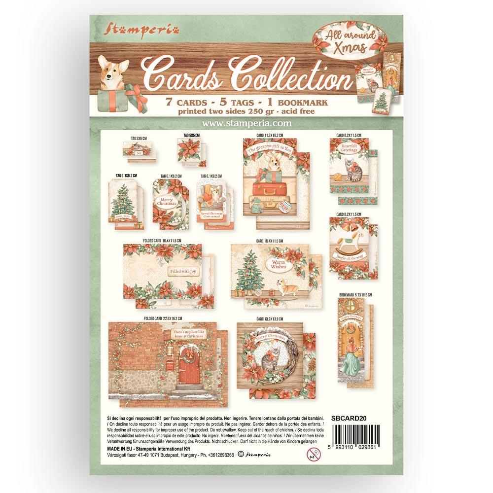 New Stamperia Christmas Greetings Card Collection - SBCARD18