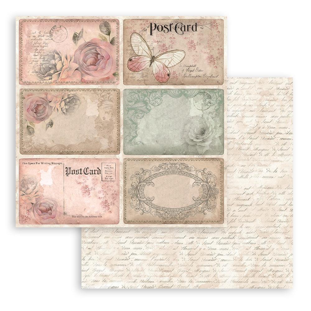 Stamperia Shabby Rose 12"X12" Double-Sided Paper Pad, 10/Pkg (SBBL12)