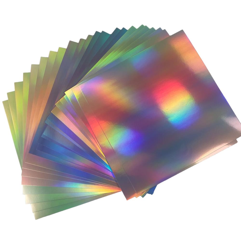 Lisa Horton Crafts 12"X12" 300gsm Cardstock: Rainbow Satin Holographic (LHCPP058)