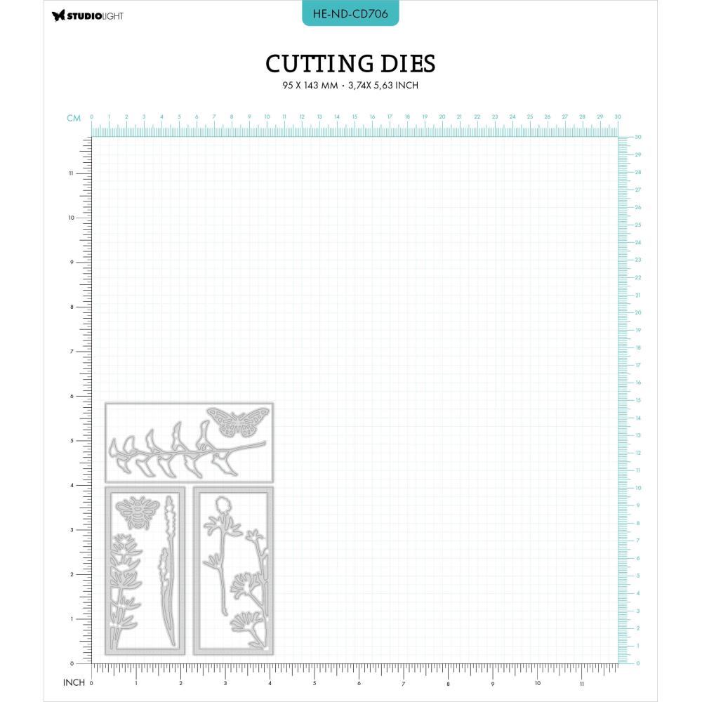 Studio Light HEN Natures Dream Cutting Die: Nr. 706, Twigs And Frames (ENDCD706)