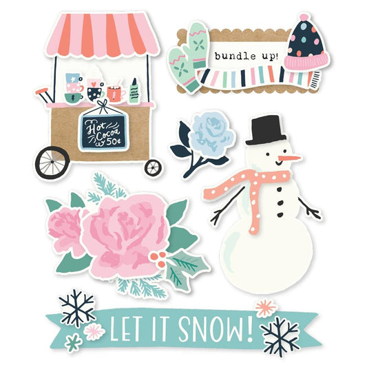 Simple Stories Winter Wonder Layered Chipboard Die-Cuts (WNW21222)