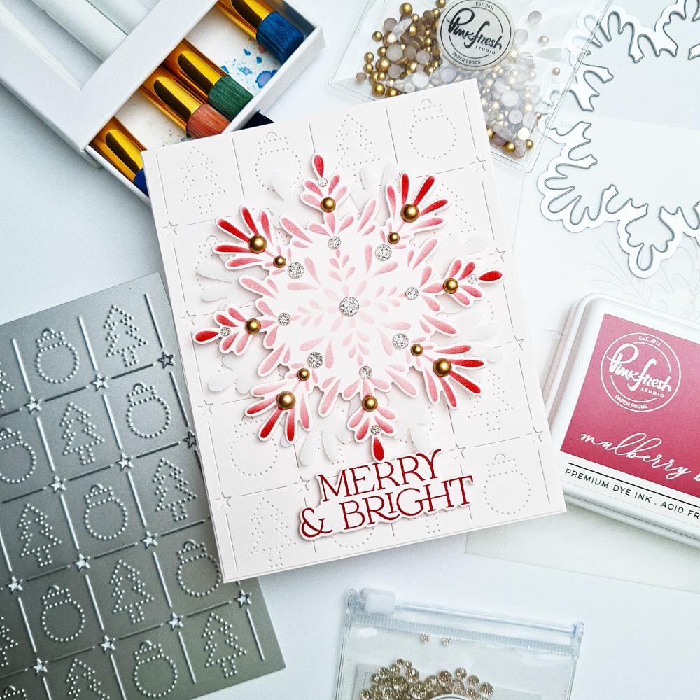 Pinkfresh Studio 4.25"X5.5" Stencils: Radiating Snowflake, 1/Pkg (5A002CM61GG50)