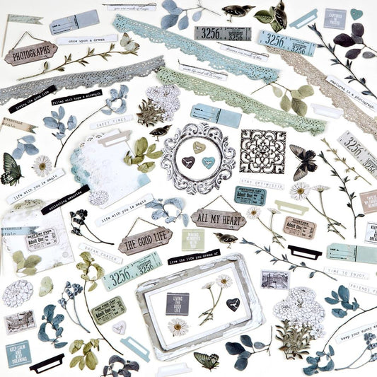 49 and Market Vintage Artistry Moonlit Garden Laser Cut Outs: Elements (VMG25699)