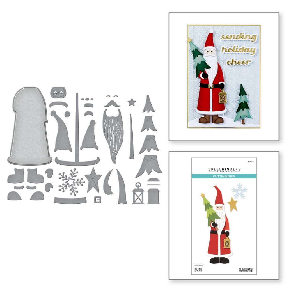 Spellbinders Home For The Holidays Etched Dies: St. Nick (5A002C791GFRC)