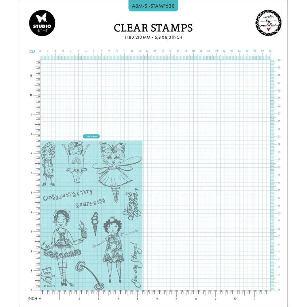 Art by Marlene Signature Collection Clear Stamps: Nr. 638, Fancy Girls (STAMP638)