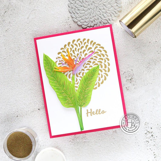 Hero Arts Letterpress & Foil Plate: Petals Circle (5A002CSB1GG97)