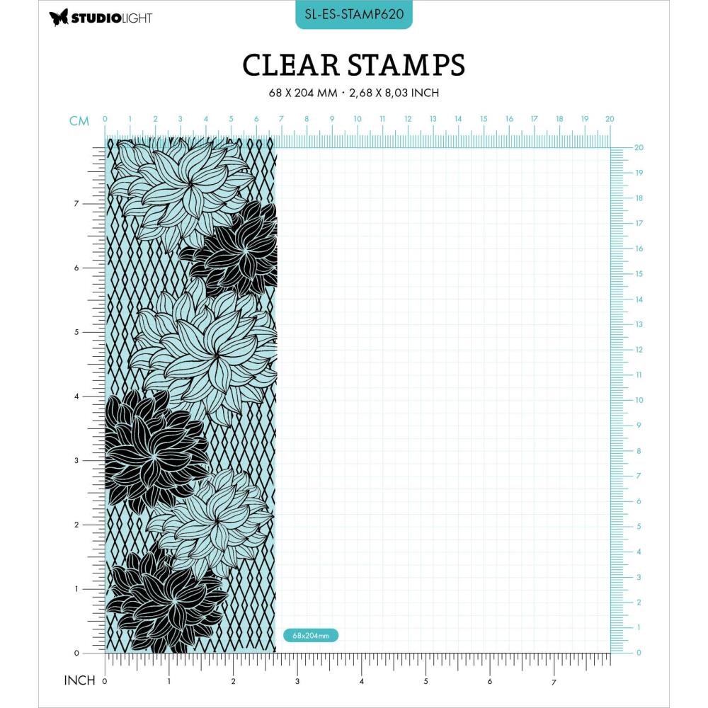 Studio Light Essentials Clear Stamps: Nr. 620, Floral Background (STAMP620)