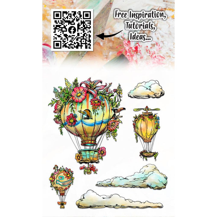 AALL And Create A6 Photopolymer Clear Stamp Set: Loony Balloony (5A0027FX1G9RD)