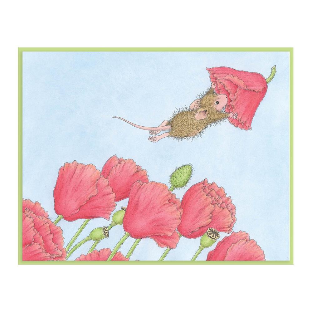 Stampendous House Mouse Cling Rubber Stamp: Popping By (RSC004)