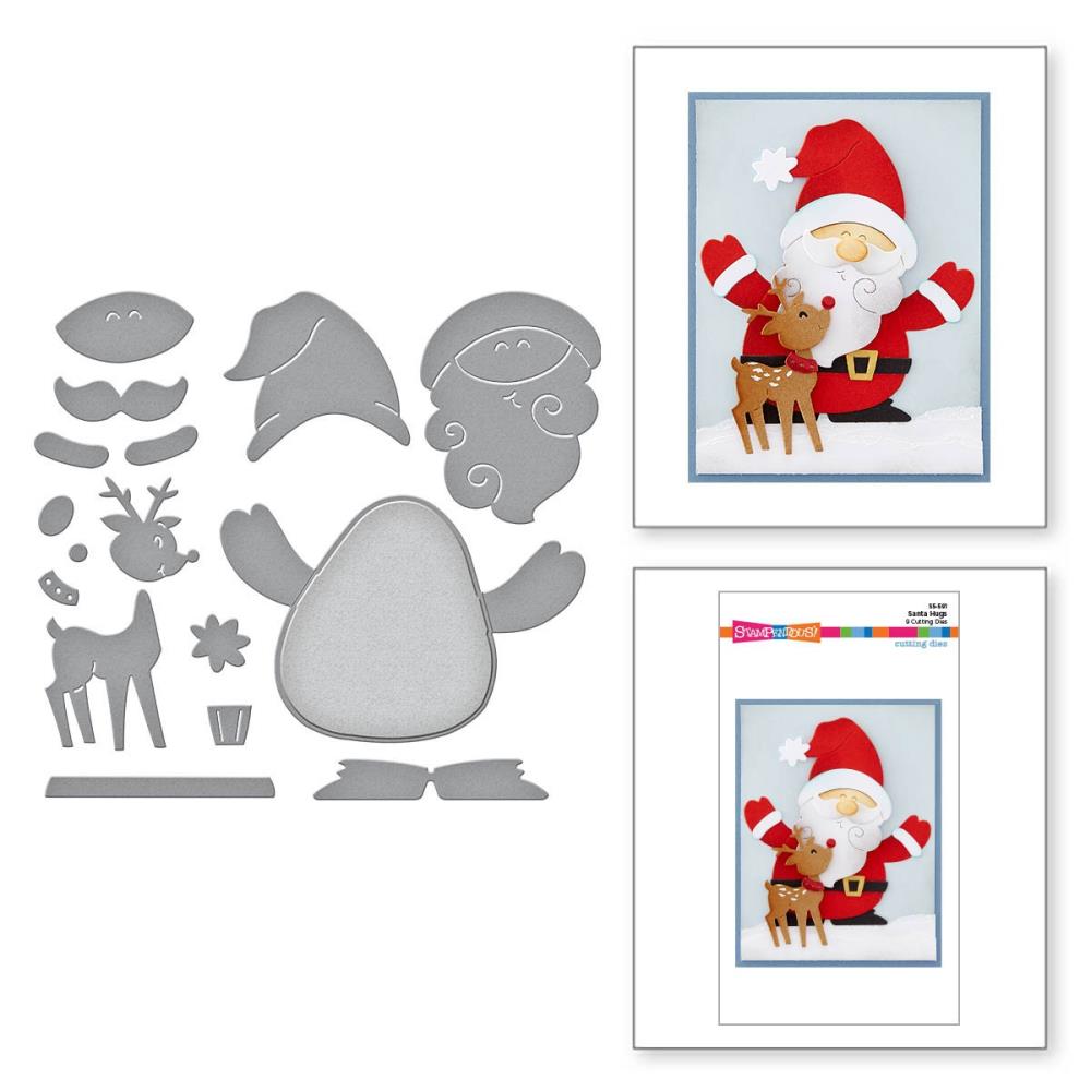Stampendous Etched Die: Holiday Hugs - Santa Hugs (S5591)