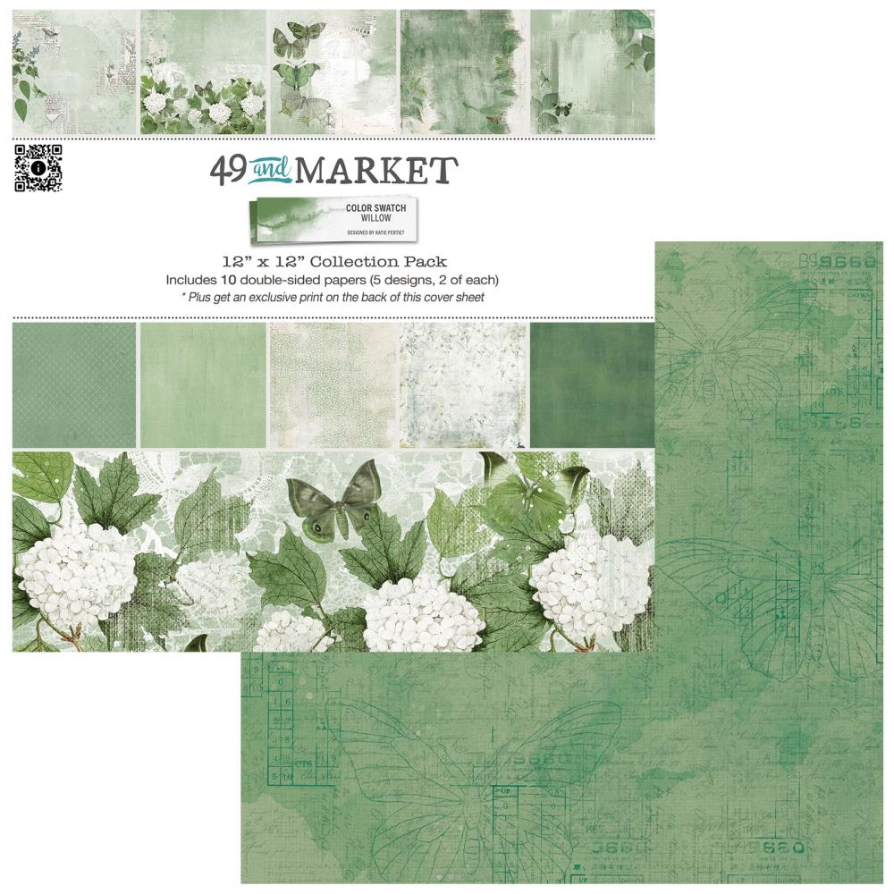 49 and Market Color Swatch: Willow Collection Pack 12"X12" (A5002407G179H)