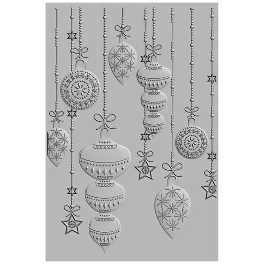 Sizzix 3D Textured Impressions Embossing Folder: Sparkly Ornaments (666307)