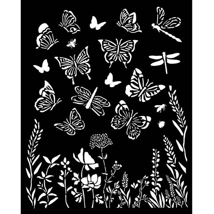 Stamperia Lavender 7.87"X9.84" Stencil: Butterflies (5A0027H01G9SH)