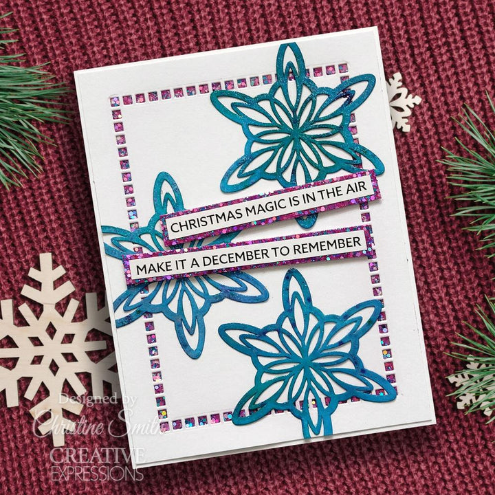 Creative Expressions Craft Dies: Festive Starlight Background, By Sue Wilson (CED3259)