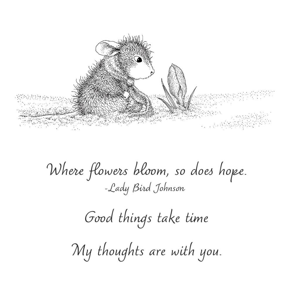 Stampendous House Mouse Cling Rubber Stamp: Wishing For Spring, Sweet Moments (5A002HXY1GKHD)