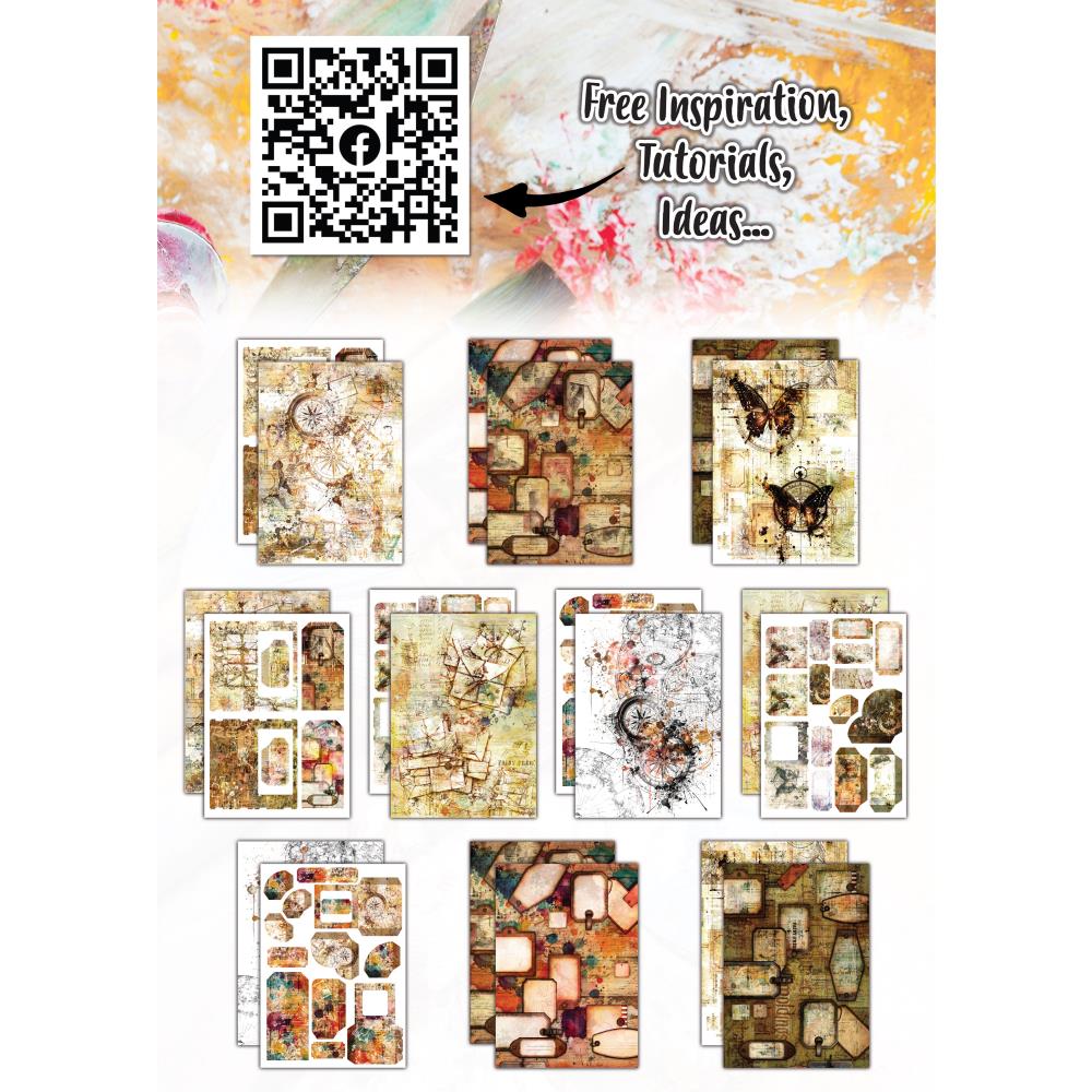 AALL And Create A4 Design Double-Sided Cardstock: Ticket to Time, 10/Pkg (5A002FJK1GGYB)