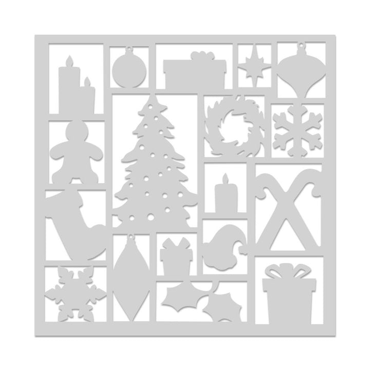 Hero Arts 6"X6" Stencil: Holiday Assortment (5A002GFB1GHYJ)