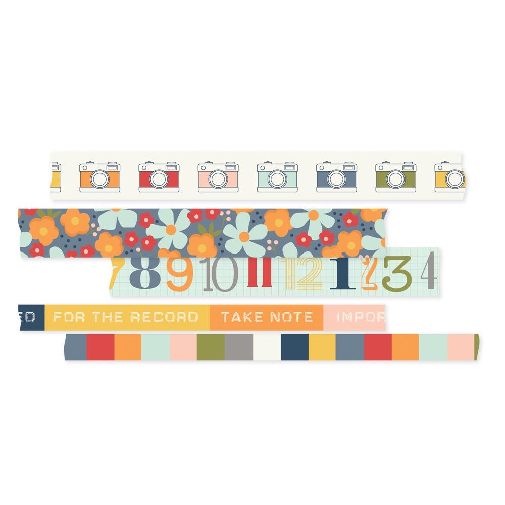 Simple Stories For The Record Washi Tape, 5/Pkg (23530)