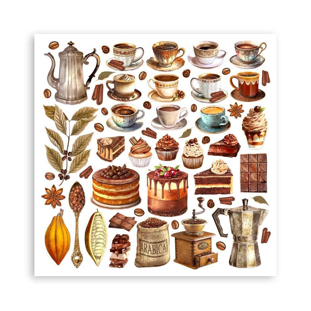 Stamperia Coffee And Chocolate 12"X12" Double-Sided Paper Pad, 10/Pkg (SBBL144)