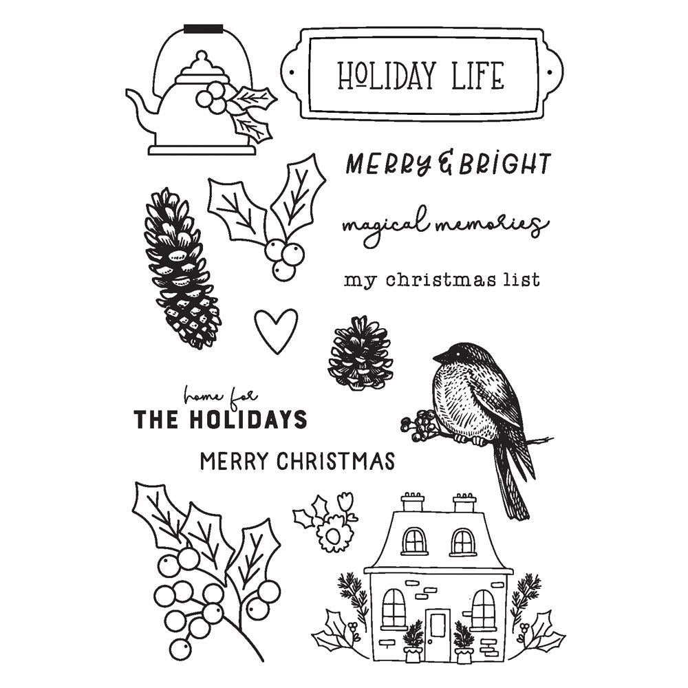 Simple Stories The Holiday Life Photopolymer Clear Stamps (THL20516)