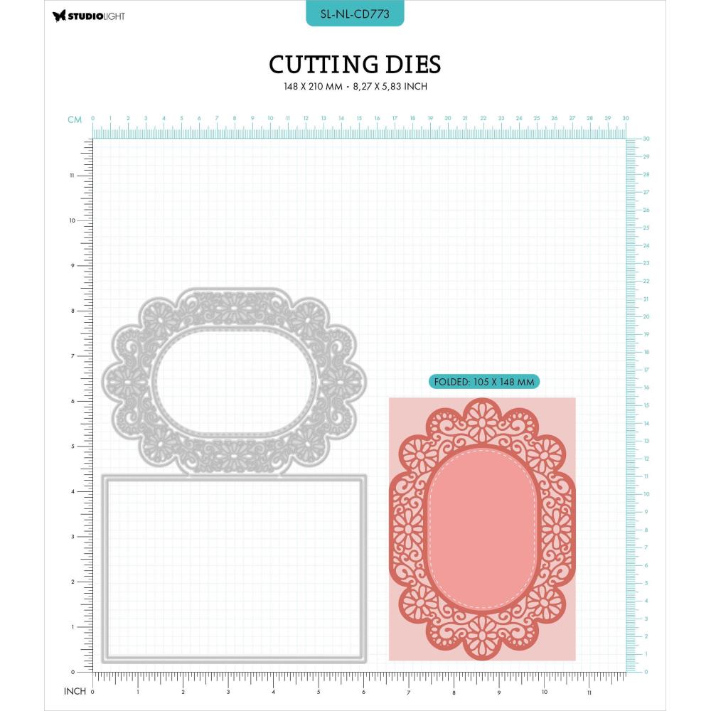 Studio Light Nature Lover Cutting Dies: Nr. 773, Doily Card Shape (LNLCD773)