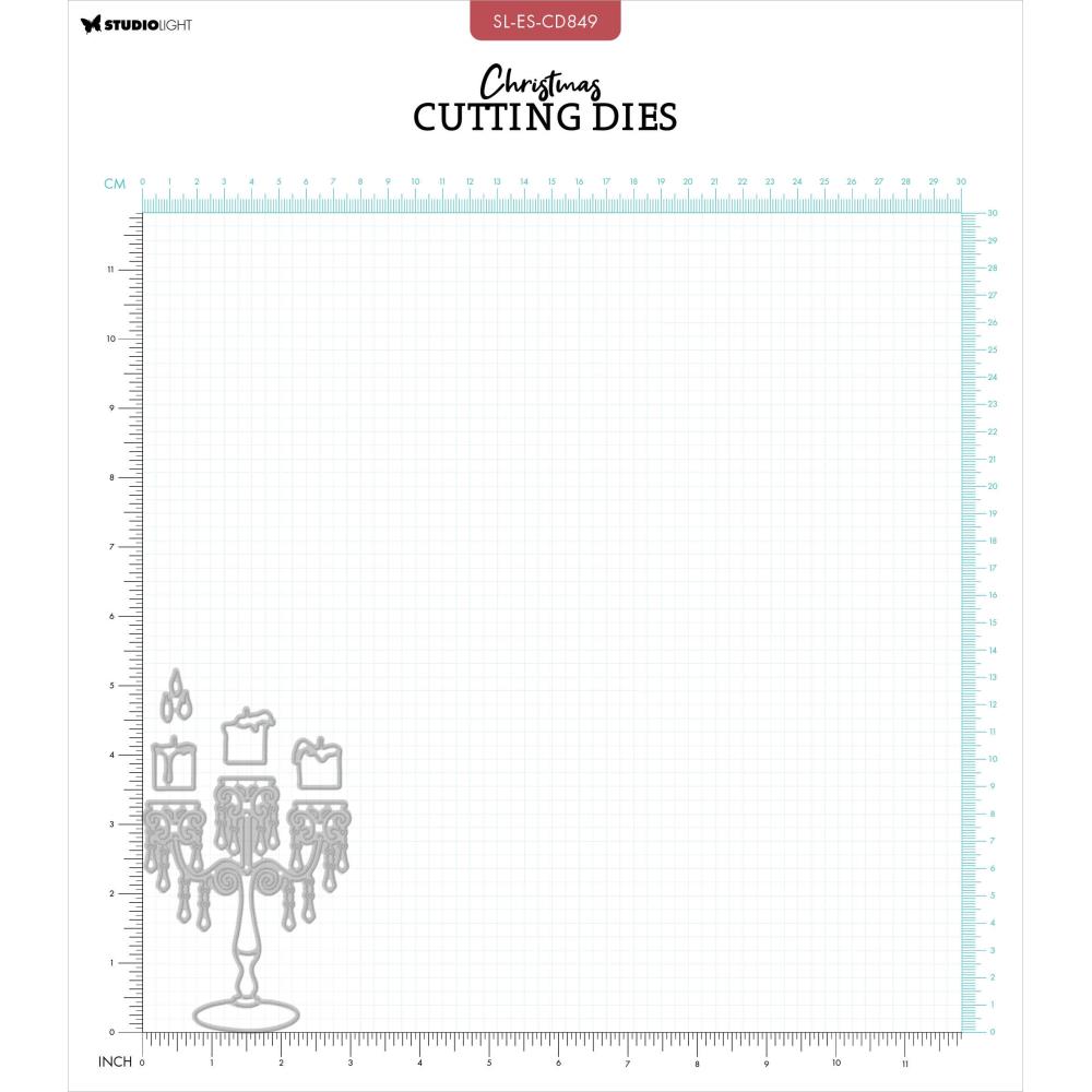 Studio Light Essentials Cutting Die: Nr. 849, Classic Candlestick (5A0023K31G6M3)