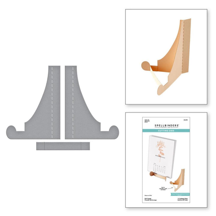 Spellbinders Florals Through The Year Etched Dies: DIY Easel (5A002HY31GKH6)