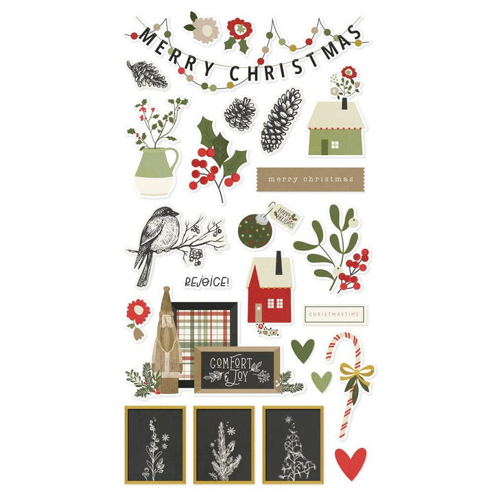 Simple Stories The Holiday Life 6"X12" Chipboard Stickers (THL20517)