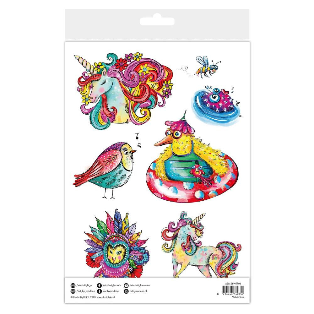 Art By Marlene Water Transfer Paper: Nr. 01 Colorful Mix, 2/Pkg (ABMWTP01)