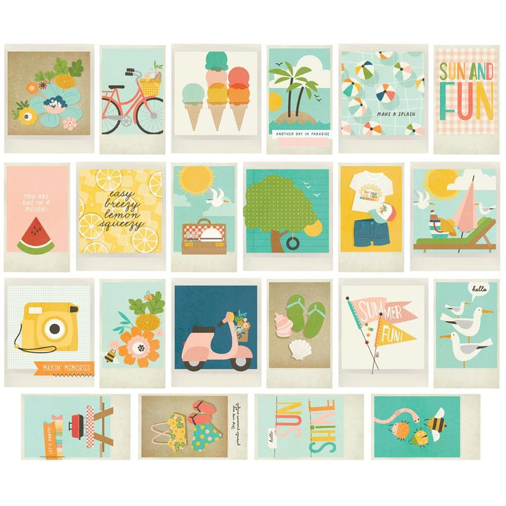 Simple Stories Summer Snapshots Bits & Pieces Die-Cuts: Polaroid, 22/Pkg (SMS22020)