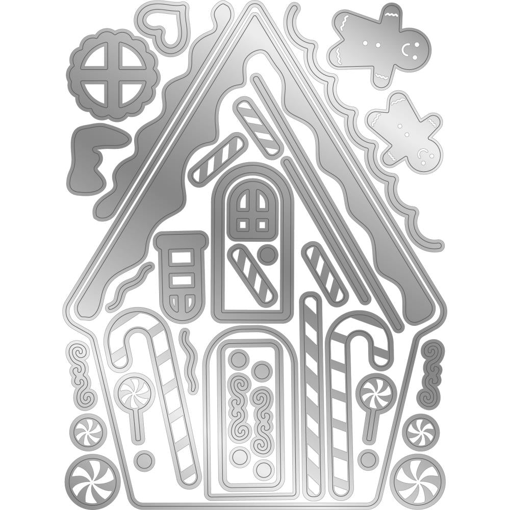 Crafter's Companion Gemini Clear Stamp & Die: Gingerbread House (TDGINGBR)