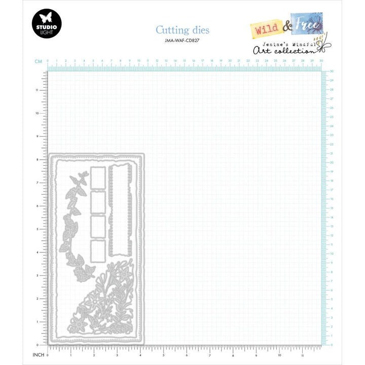 Studio Light Jenine's Mindful Art Wild & Free Cutting Die: Nr. 828, Wildflower Slimline (5A0023LZ1G6K2)