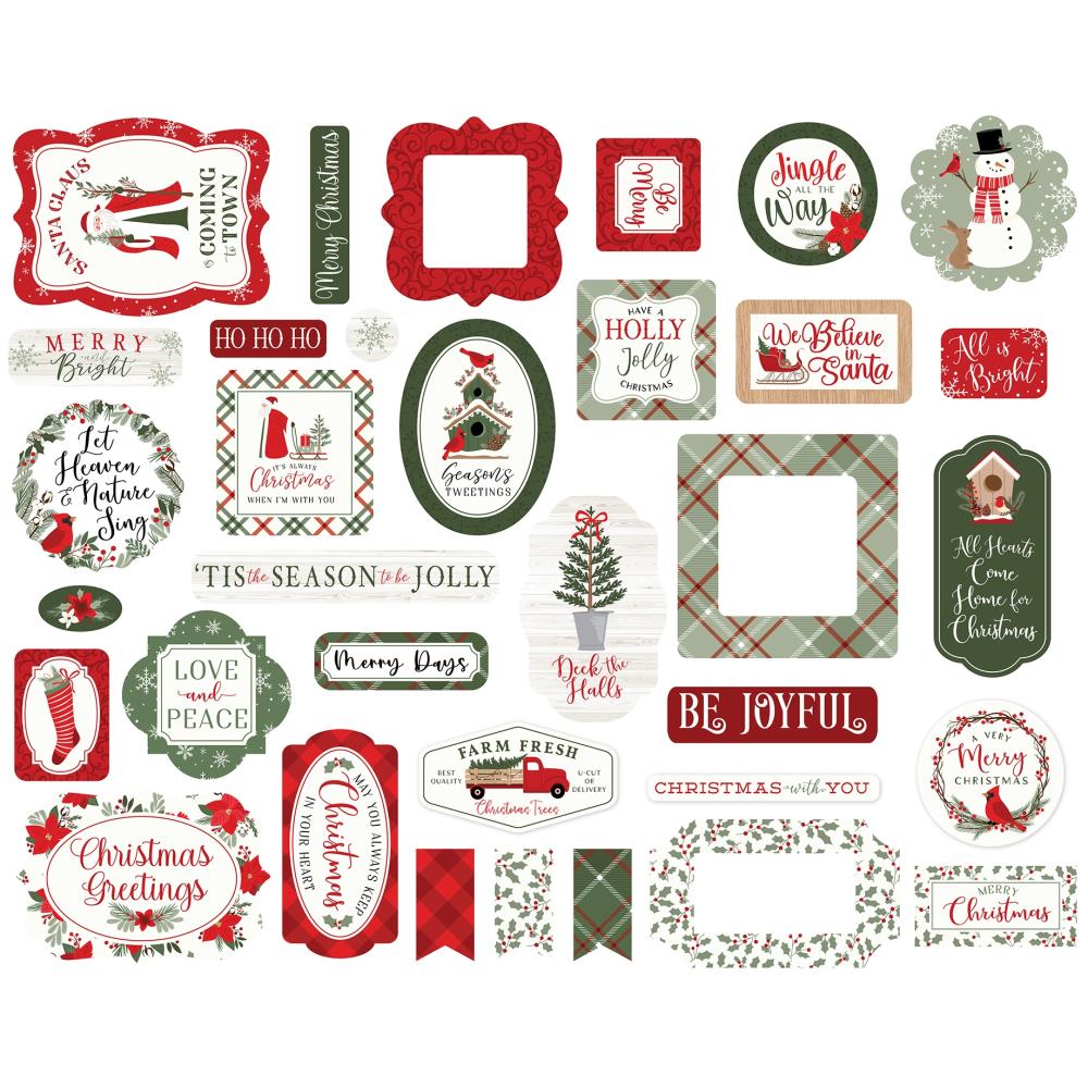 Echo Park Christmas Time Cardstock Ephemera: Icons (CT330024)