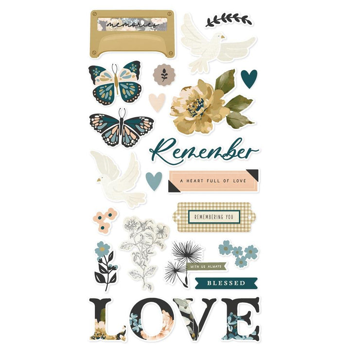 Simple Stories Remember 6"X12" Chipboard Stickers (REM21517)