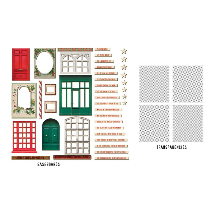 Tim Holtz Idea-Ology Baseboards + Transparencies: Christmas 2023 (TH94349)